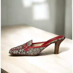 Vintage Coach P073 Gwynne Signature Mule Size 6.5B